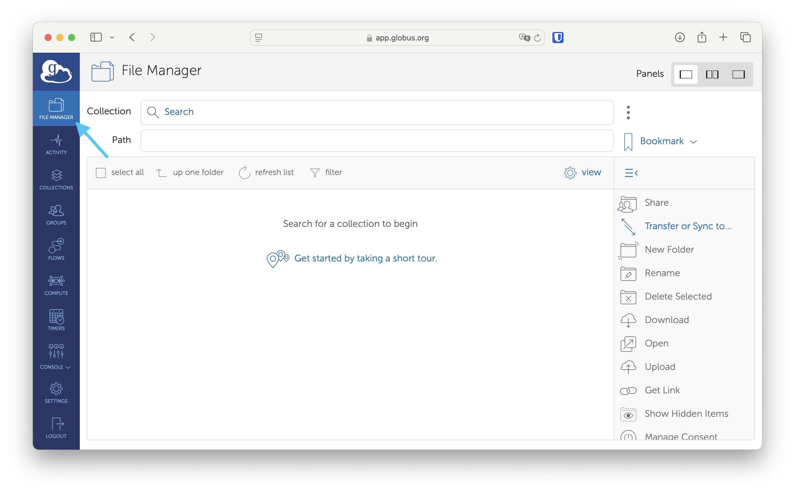 File Manager Access